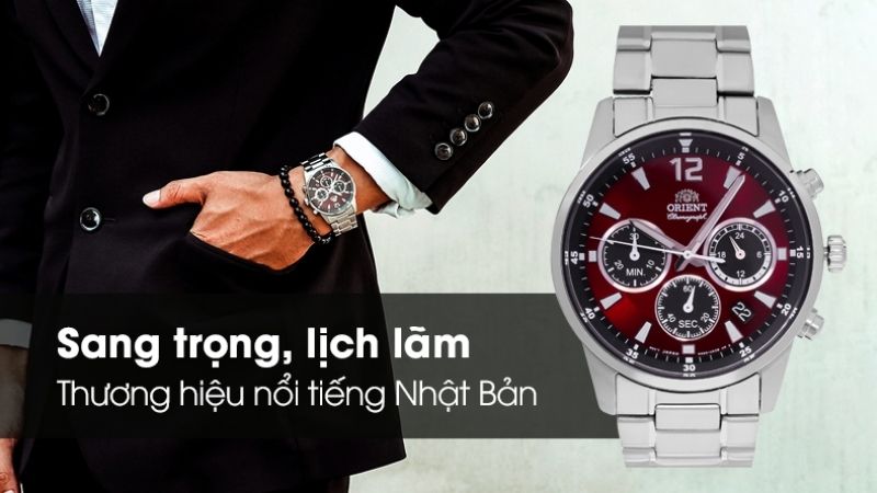 Đồng hồ nam Orient thiết kế sang trọng